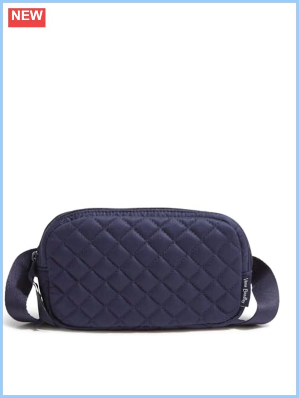 Cotton Travel Duffel Bag with Zip Closure - Women's